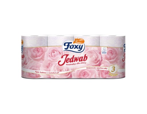 Celulózový toaletný papier 3w biely Foxy Silk (8)
