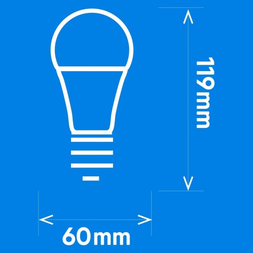 E27 10W A60 LED žiarovka, neutrálna biela