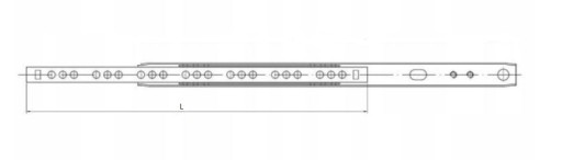Guličkové vedenie 17 x 406 mm