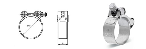 Upínacia svorka GBS W1 35-38 Pozink