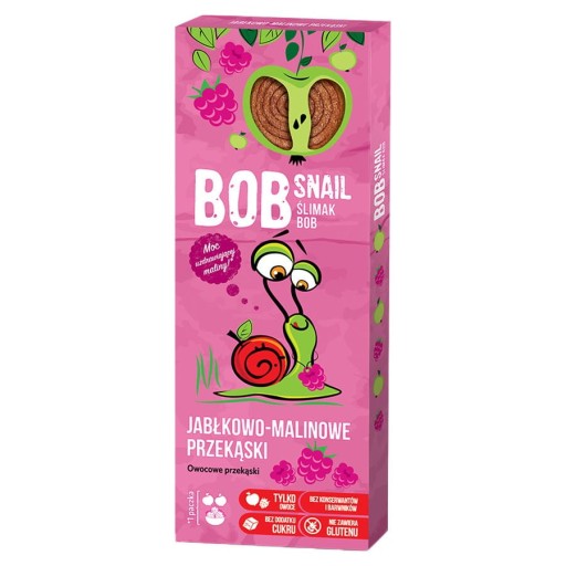 Bob Slimák Ovocný snack *Jablko-Malina* 30g
