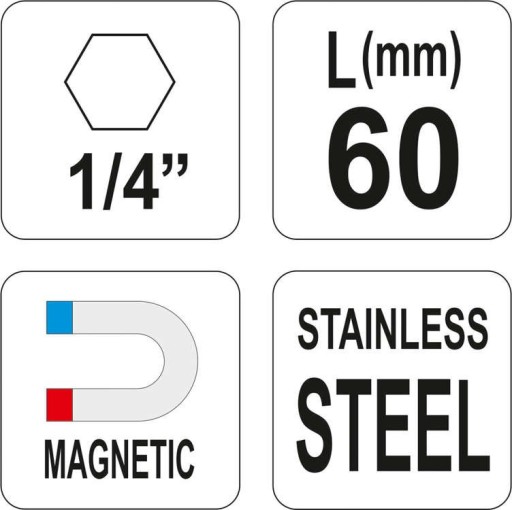YATO - MAGNETICKÝ DRŽIAK BITOV 1/4