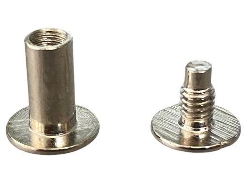 DIY skrutkovacie nity 10mm strieborné 5ks