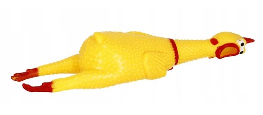 Gumová hračka KURAČKA pre psov, pískacia, 30 cm