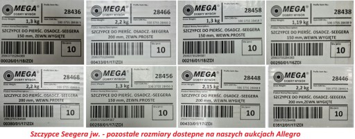 SET KLEŠŤA NA PRSTENE - SEEGER 150MM, VN