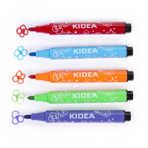 Popisovače JUMBO, 12 farieb, KIDEA