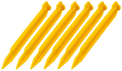 Kolíky Kolíky Kolíky na stanové plastové 22cm 6KS