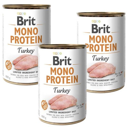 Brit Mono Protein morčacie mokré krmivo 400 g