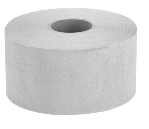 TOALETNÝ PAPIER ŠEDÝ JUMBO, neparfumovaný, 1 rolka