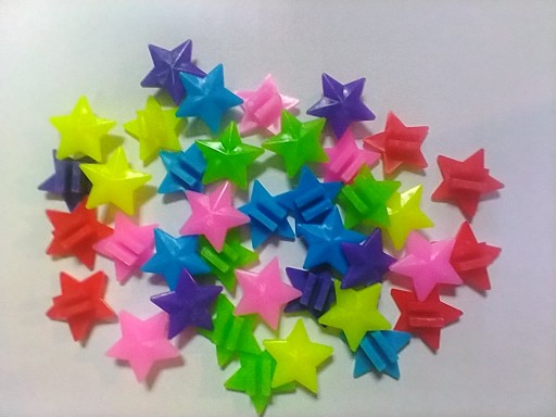 Lúčové korálky STARS 36 ks