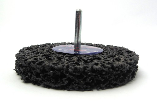 DISK NA STOPKE, NETKANÁ LÁTKA, 100 mm, ČIERNY VLAS