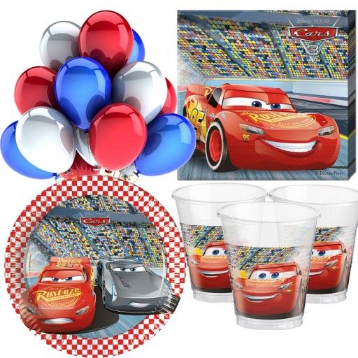 CARS fóliový balón CARS 1-99 narodeninové balóny HAPPY BIRTHDAY ZYGZAG 5 ks