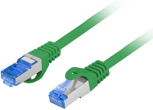 Ethernetový internetový kábel skrútený RJ45 LAN kategórie 6A SFTP LSZH 1,5 m zelený