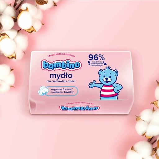 Bambino tyčinkové mydlo s lanolínom pre deti 90g