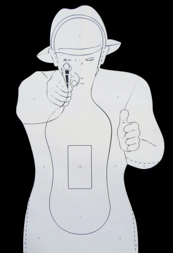 SILUETOVÉ ŠTÍTY TS-9 FRANCÚZSKY SILUETOVÝ ŠTÍT