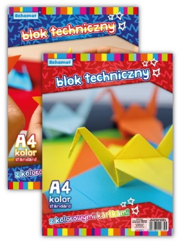 FAREBNÝ TECHNICKÝ BLOK 160g 10 listov A4 SCHÉMA