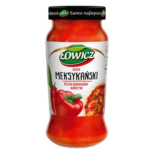 Mexická Łowicz omáčka plná zeleniny v tégliku 3 x 500g