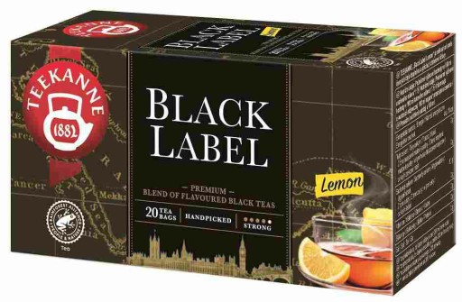 TEEKANNE Black Lemon Label 20 tb