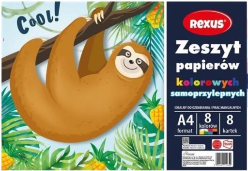 SAMOLEPIACA FAREBNÁ PAPIEROVÁ KNIHA A4/8K 1ks
