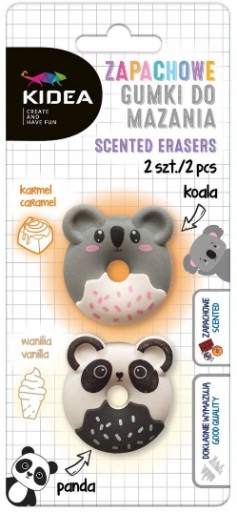 2 x VONNÁ GUMA KIDEA KOALA A PANDA