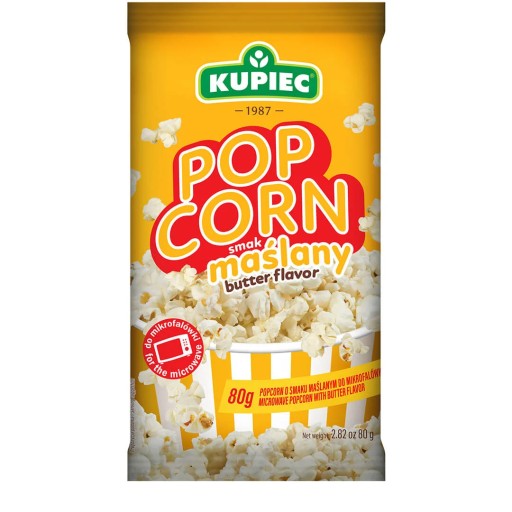 KUPIEC Popcorn maslový 80g