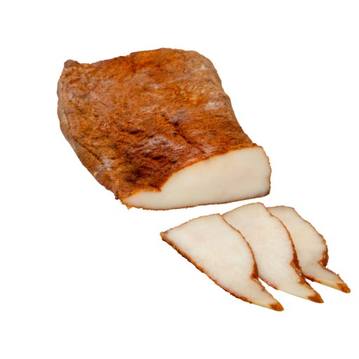 400 g horúcej údenej slaniny, nadrobenej s paprikou
