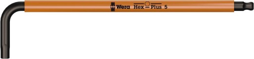 WERA 5mm Hex-Plus pravý uhlový imbusový kľúč s guľôčkou