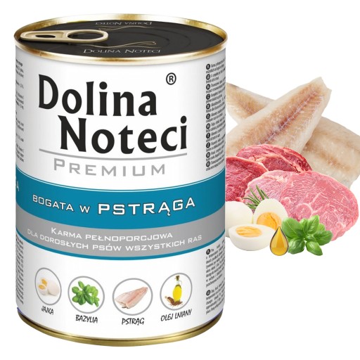 DOLINA NOTECI Prémiové krmivo pre psov Pstruh 400g