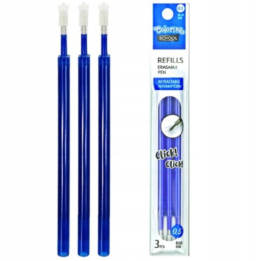 COLORINO Click BALLPOINT REFILL BLUE 3 ks.