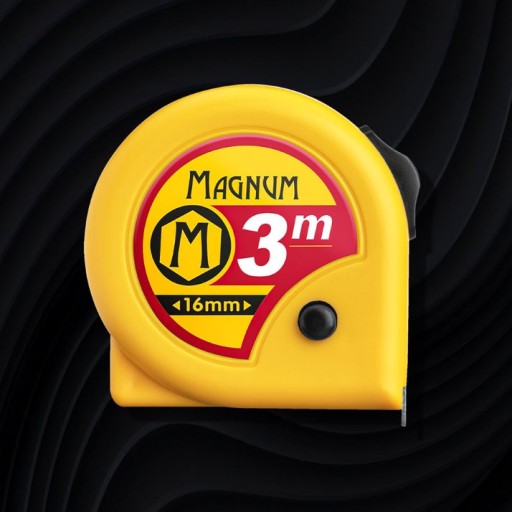 Skladací meter Magnum, profesionálny meter 3m/16mm