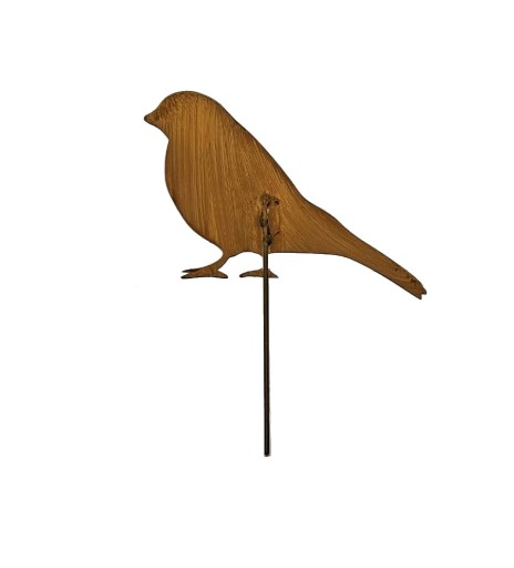 Bird Bird Bullfinch na nalepenie Dekorácia Záhradná dekorácia A-board Corten efekt