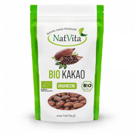 Bio Kakaové bôby Criollo, tepelne neupravené, 130g NatVita
