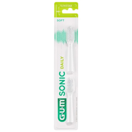 Náhradné hlavice pre sonickú zubnú kefku Sunstar Gum Daily Soft 2 ks