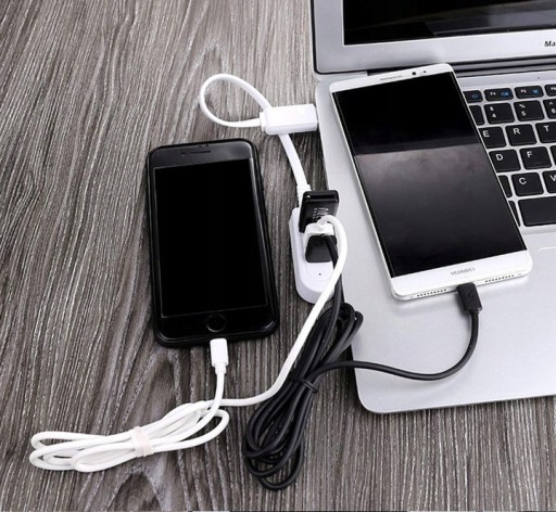 HUB 3x USB 120 cm SHORT PORT SPLITTER