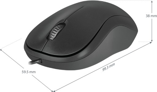 Defender PATCH MS-759 optická drôtová myš 1000dpi 3P čierna