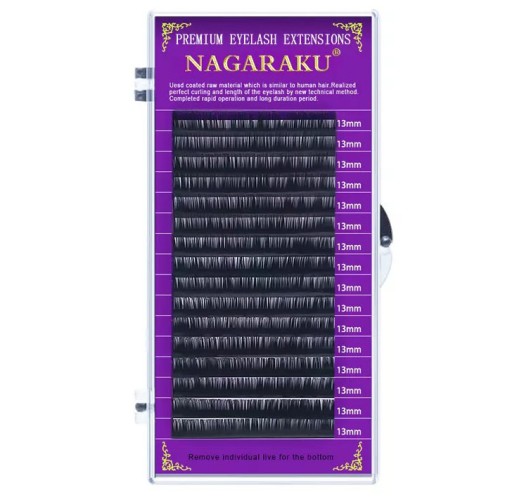 Nagaraku Mink C mihalnice 0,05 8 mm 16 prúžkov čiernej farby