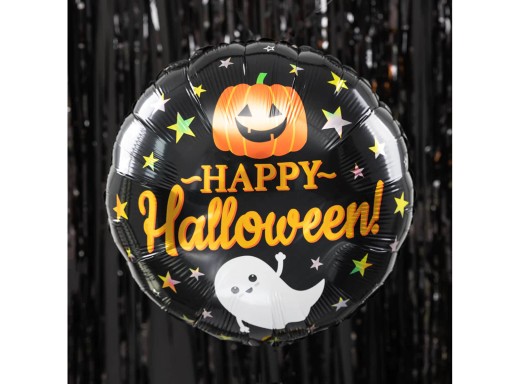Happy Halloween Pumpkin Ghost fóliový balón 45 cm