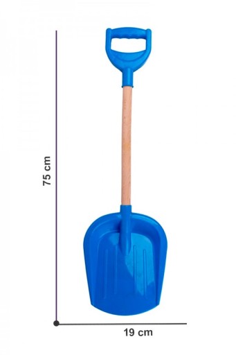 PLASTOVÁ lopata s drevom 75 CM NA PIESOK