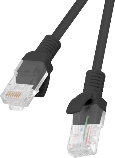 LAN Patchcord UTP RJ45 kábel cat.6 black 0,25m HQ