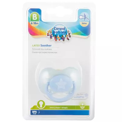 Canpol baby anatomický silikónový cumlík 6 m + modrý 22/420