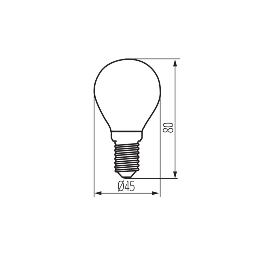 LED guľová žiarovka, Kanlux XLED, E14, 6W, 4000K, 806 lm, neutrálna biela