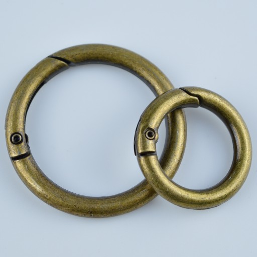 OTVÁRACÍ KRUH SHAKEL KARABÍNA KRUHÁ 20MM - ANTIK