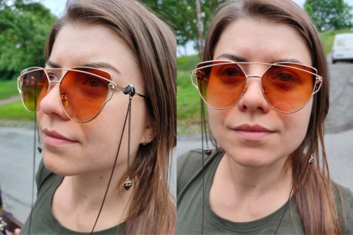 ZLATÁ DIAMANTOVÁ DEKORATÍVNA REŤAZKA NA OKULIARE