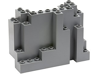 LEGO Large Rock BURP Panel Dark Grey 60052 6082