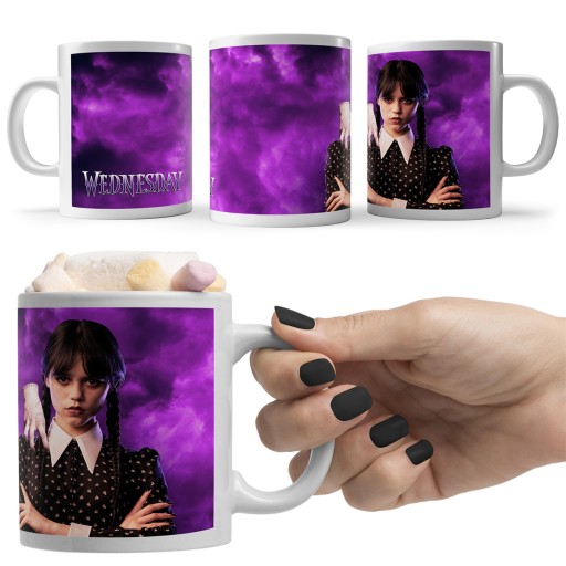 STREDA ADDAMS ORTEGA BIELY hrnček KÁVOVÝ ČAJ