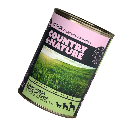 Dr PC Krmivo pre králiky bez obilnín s čučoriedkami a harmančekom 400 g - COUNTRY&NATURE