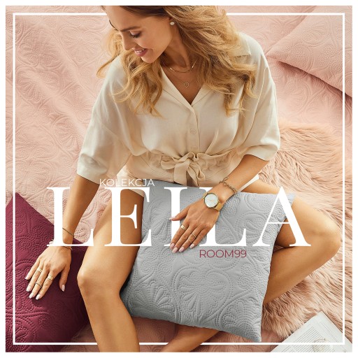 Dekoratívna obliečka na vankúš jasiek 45x45 Light Grey Leila