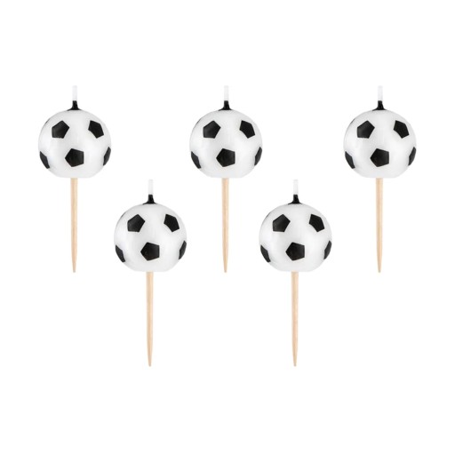 NARODENINOVÉ SVIEČKY DO FUTBALOVEJ TORTY 5 KS