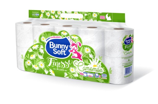 BUNNY SOFT FINESSE PLUS Toaletný papier 3W 10 ks.