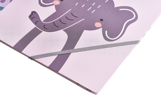 Kartónová zložka A4, zamatový satén, s gumičkou Elephant Elephant soft Oxford